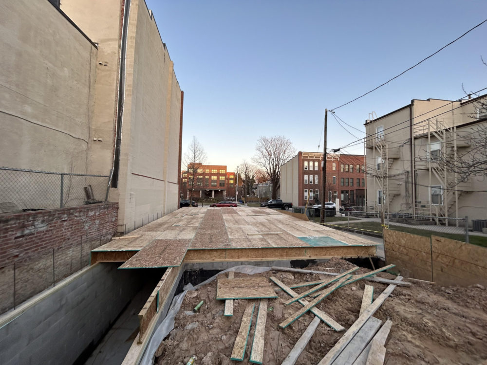 A construction site.